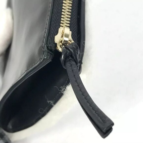 BALENCIAGA 347238 logo Bag Clutch bag Leather / Mouton Black/White - Picture 16 of 16